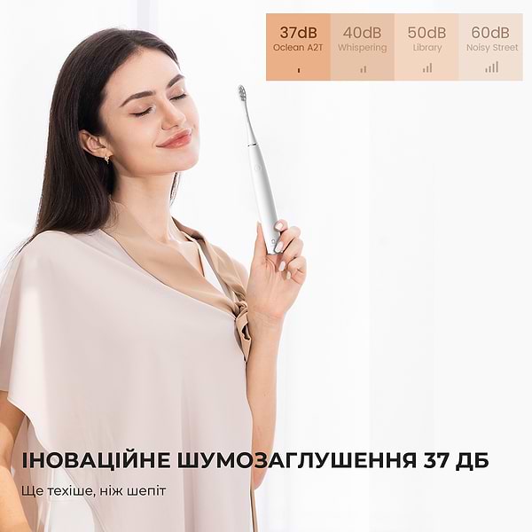 Фото - Зубна щітка електрична Oclean Air 2T Electric Toothbrush White