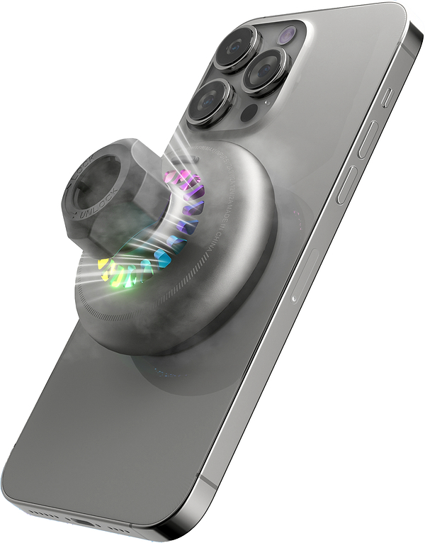 Фото - Автодержатель с беспроводной зарядкой Proove IceCore QI2 15W Gray (WHIC15002003)