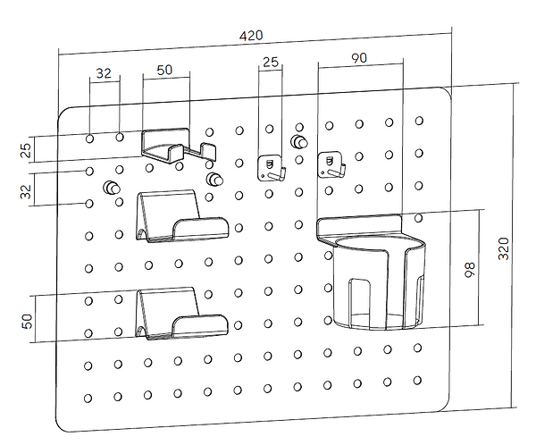 Фото - Настенная доска-органайзер OfficePro WO600W White