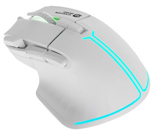 Фото - Миша дротова ігрова Canyon Fortnax GM-636 White (CND-SGM636W)