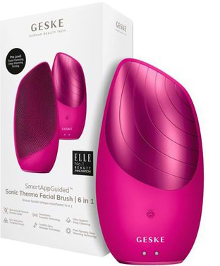 Щітка для чищення обличчя GESKE Sonic Thermo Facial Brush 6 в 1 (GK000007MG01) - Фото 1