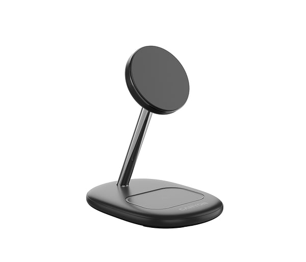 Фото - Бездротовий зарядний пристрій Canyon WCS-205 15W Qi2 2in1 без адаптера Black (CNS-WCS205BW/A)