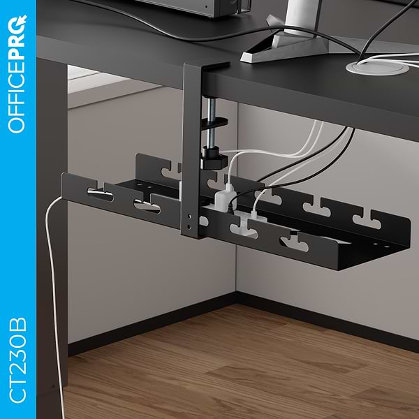 Фото - Органайзер для зберігання кабелів OfficePro CT230B Black