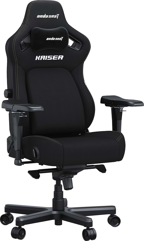 Фото - Кресло для геймеров Anda Seat Kaiser 4 Size XL Black Linen Fabric (AD12YDDC-XLL-20-B-CF)