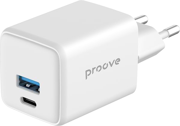 Фото - Мережевий зарядний пристрій Proove Pocket GaN 30W (Type-C + USB) white (WCPG30110002)