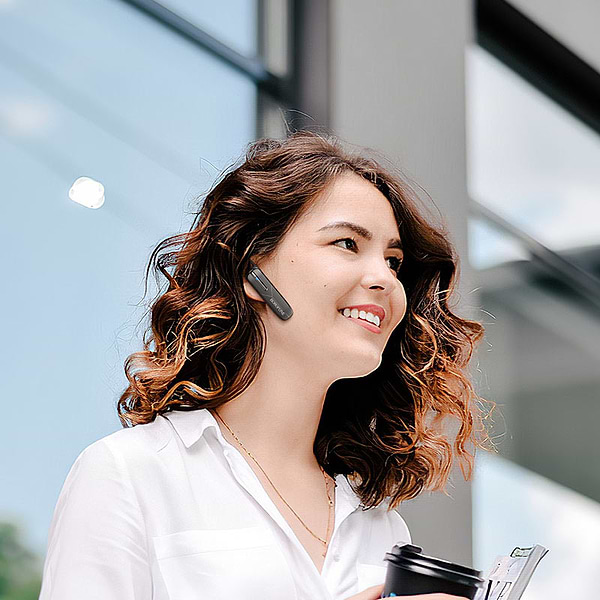 Фото - Bluetooth-гарнітура BOROFONE BC36 Lucky business BT headset Black (6974443381931)