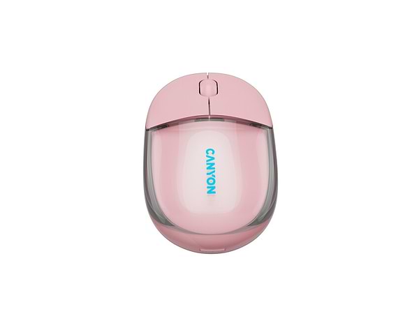 Фото - Мышь беспроводная Canyon OnClick 24 Dual-mode Silent Transparent/Pink (CNS-CMSW24P)