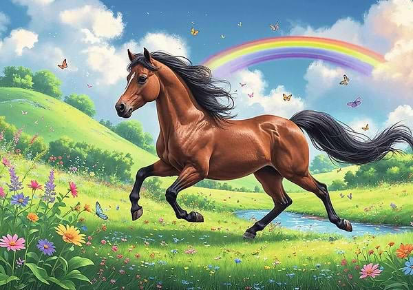 Фото - Пазлы (8+) Trefl 200 KAZSTUDIO SA Гордый конь (5900511133554)