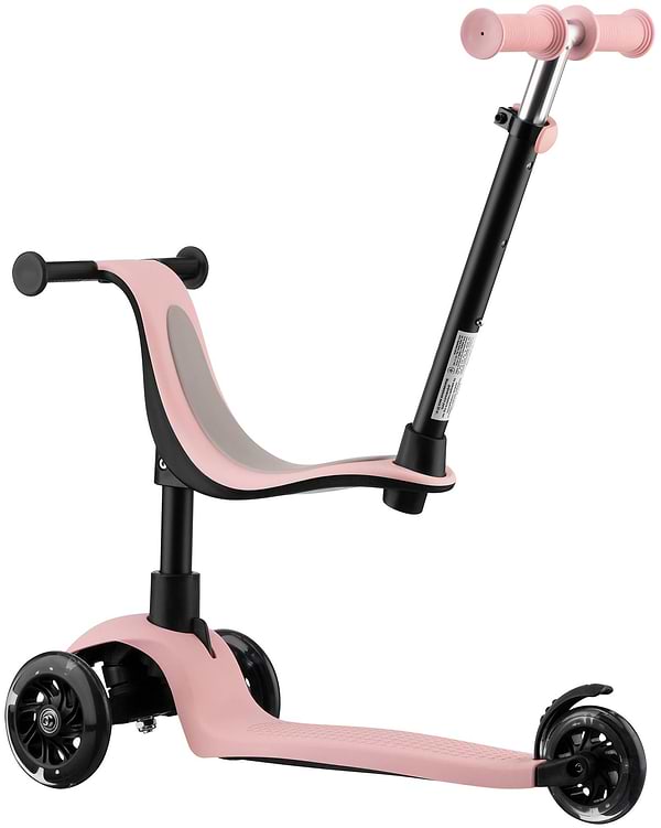 Фото - Триколісний самокат Miqilong Alamo Рожевий (ALAMO-125-PINK)