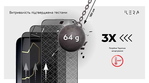 Фото - Защитное стекло для смартфона ILera DeLuxe Incognito Glass for iPhone 17 (iLInDL17)
