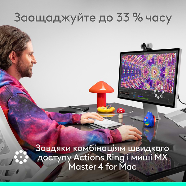 Фото - Мышь беспроводная Logitech MX Master 4 for Mac Performance Space Black (910-007577)