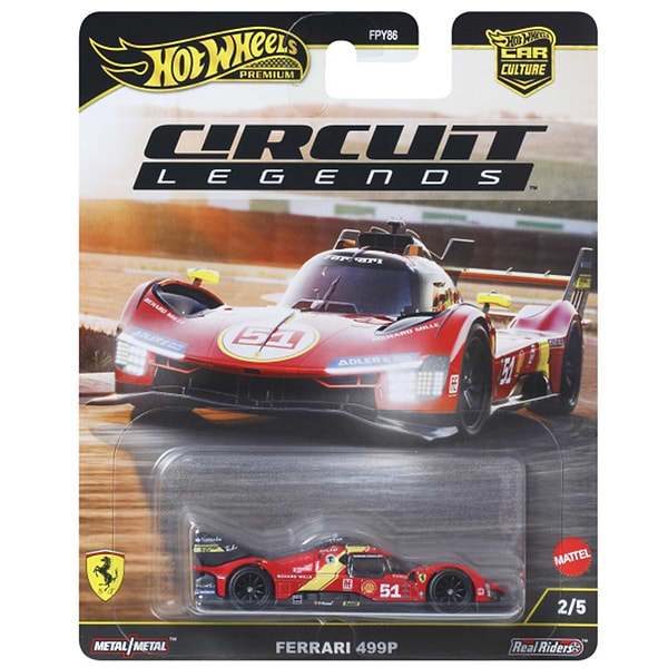 Фото - Коллекционная машина Hot Wheels Автомобиль Car Culture Ferrari 499 Prototype (JBK49)