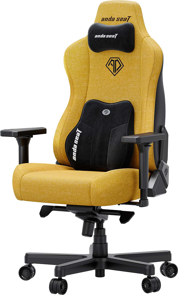 Фото - Крісло для геймерів Anda Seat Kaiser 3E XL Bright Yellow Fabric (AD23YC-XL-09-Y-CF-Y01)