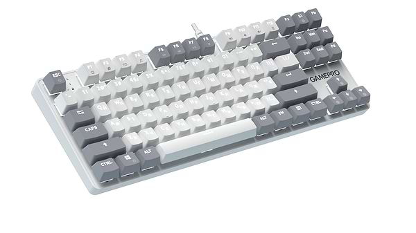 Фото - Клавіатура дротова GamePro Genesis Metallic Outemu Red Swithes USB White (MK110W)