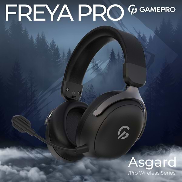 Фото - Гарнитура беспроводная игровая GamePro Asgard Freya Pro (HSW201B)