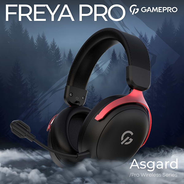 Фото - Гарнитура беспроводная игровая GamePro Asgard Freya Pro (HSW201BR)