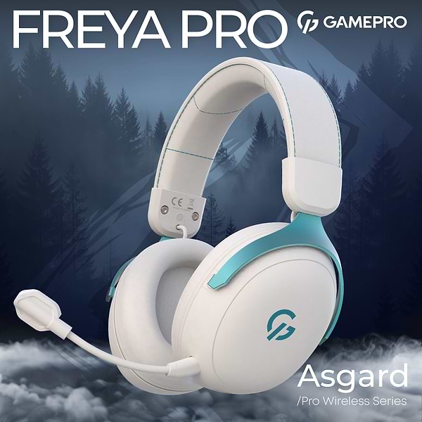 Фото - Гарнітура бездротова ігрова GamePro Asgard Freya Pro (HSW201WB)