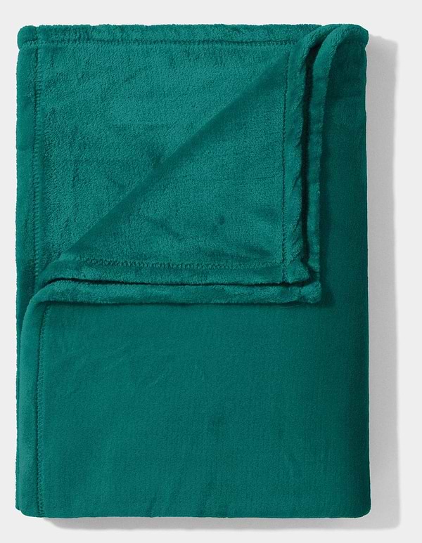 Фото - Плед євро Lelit 200х220 сіро-зелений (1203037)