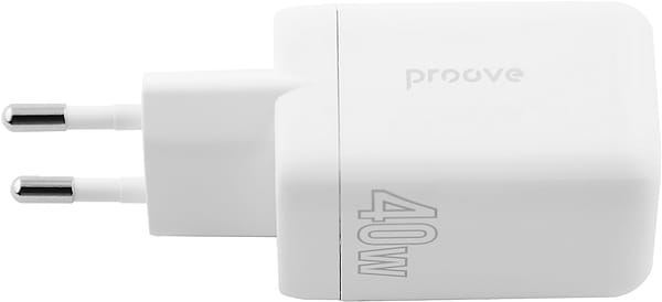 Фото - Мережевий зарядний пристрій Proove Silicone Power 40W (Type-C + Type-C) White