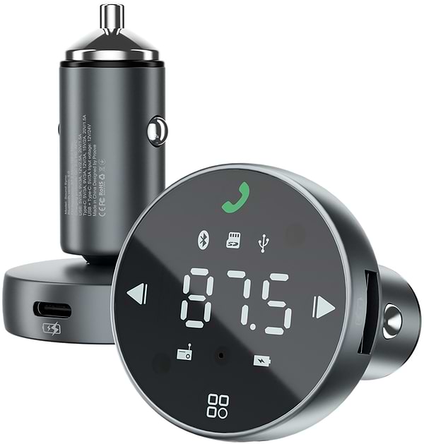 Фото - FM модулятор Proove FM Launcher Sound Sync 30W (PD+QC3.0) Type-C+USB