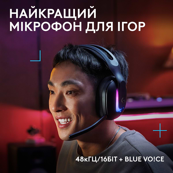 Фото - Гарнітура бездротова ігрова Logitech G522 LightSpeed Wireless Gaming Headset Black (981-001544)