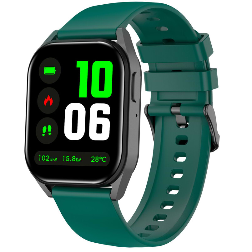 Смарт-часы Canyon Chatter SW-58 BT-CALL Black Green (CNS-SW58BG) - Фото 1