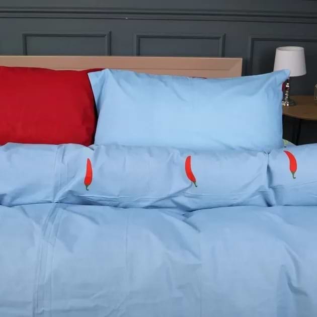 Наволочка MirSon Ranforce Elite 17-0751 Flame red 70х70 см (2200010931747)