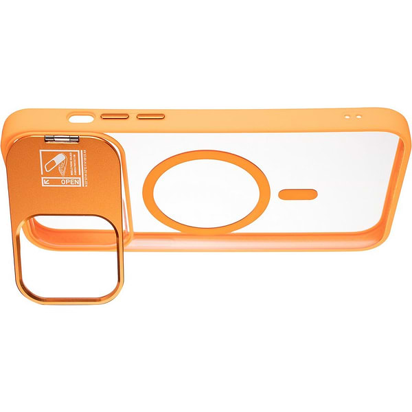 Фото - Чохол для смартфону Gelius Yoga Case Camera stand MagSafe for iPhone 15 Pro Max Flame Orange (98596)