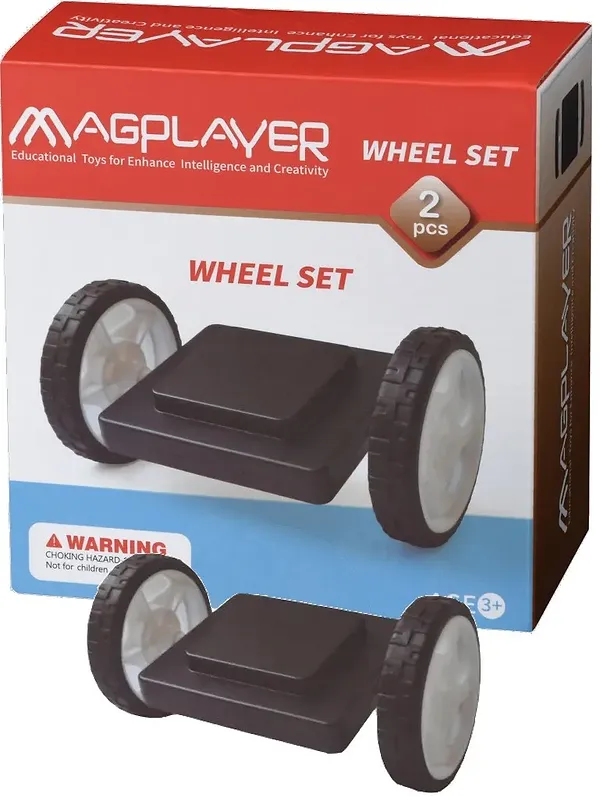 Фото - Магнитный конструктор MagPlayer Платформа На Колесах 2 эл. (MPB-2)