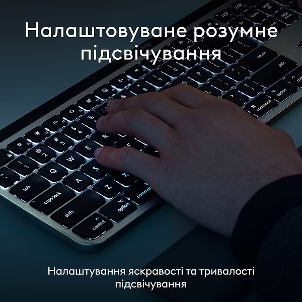 Фото - Клавиатура беспроводная Logitech MX Keys S for Mac Space Grey (920-011637)