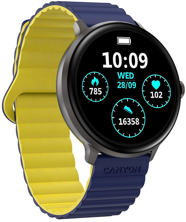 Фото - Смарт-годинник Canyon Jacky SW-69 Blue Yellow (CNS-SW69BL)
