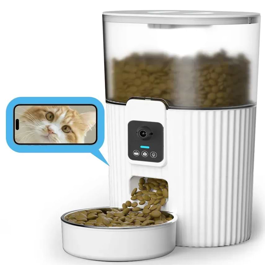 Смарт-кормушка для животных PAPIFEED с камерой PF025-C 3.5 л