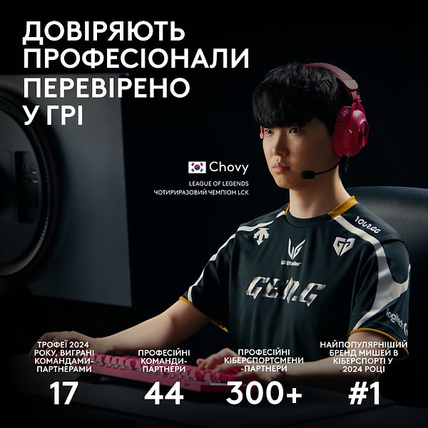 Фото - Мышь беспроводная игровая Logitech G PRO 2 LightSpeed Wireless Gaming Mouse Black (910-007295)