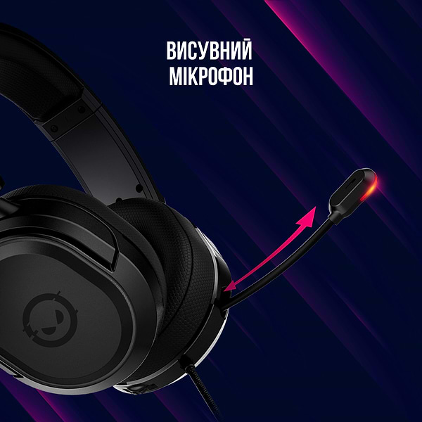 Фото - Гарнитура проводная игровая Lorgar Kaya 360 Gaming 7.1 USB Black (LRG-GHS360)