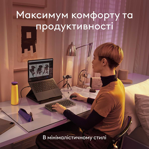 Фото - Клавиатура беспроводная Logitech MX Keys Mini For Mac Space Grey (920-012652)