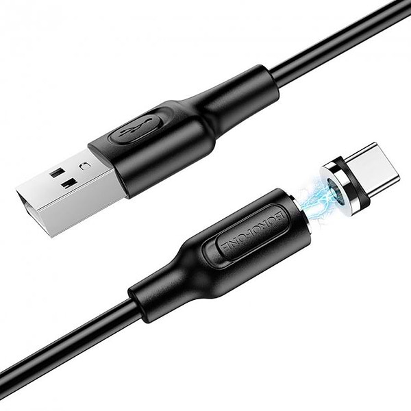 Фото - Кабель BOROFONE BX41 USB to Type-C 2.4A, 1m Black (6931474738462)