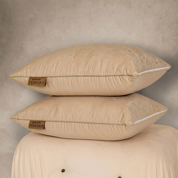 Фото - Подушка стандартна MirSon №15-26 Ferrero Eco-Soft Gold 70х70 см (2200011165219)