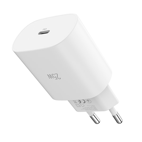Фото - Сетевое зарядное устройство MAKE 25W GaN PD White (MCW-2511WH)
