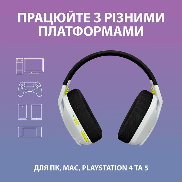 Фото - Гарнітура бездротова ігрова Logitech Wireless Gaming Combo G435SE/G305SE - Black/White/Lime (981-001162)