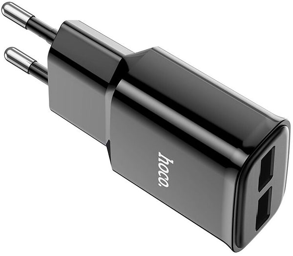 Фото - Сетевое зарядное устройство HOCO C88A 12W Black (6931474749482)