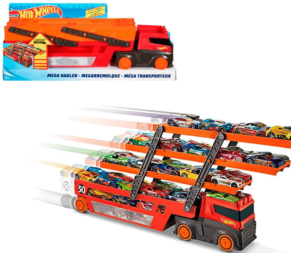 Фото - Далекобійники Hot Wheels Вантажівка-транспортер (GHR48)