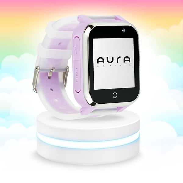 Фото - Дитячий годинник Aura A100 Tracker/WIFI Purple (AUR-A100-PL)