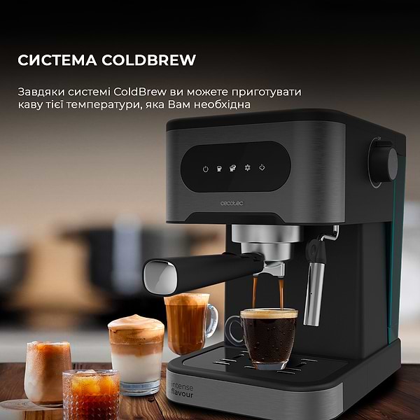 Фото - Кофеварка рожковая Cecotec Power Espresso 20 ColdBrew CCTC-00268