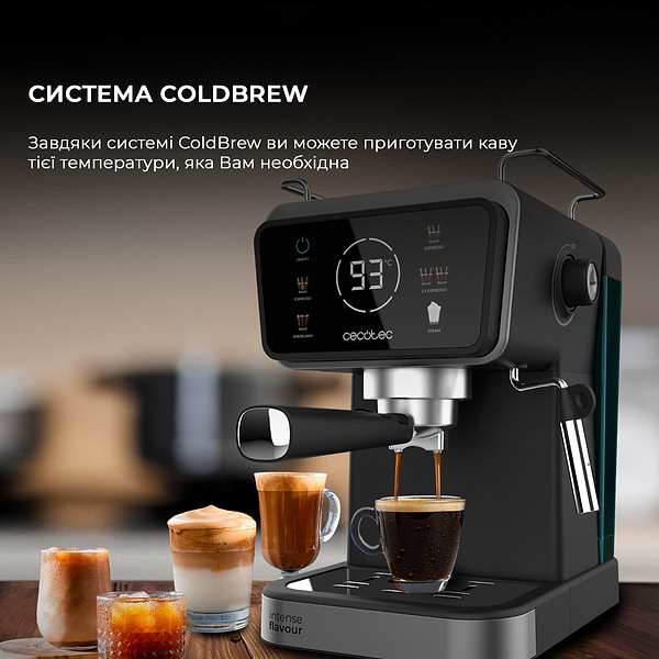 Фото - Кофеварка рожковая Cecotec Power Espresso 20 ColdBrew Touch CCTC-00269