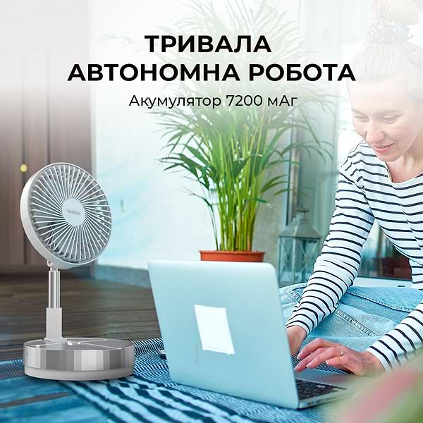 Фото - Вентилятор портативний Cecotec EnergySilence 800 FoldAir Portable Control (CCTC-08225)