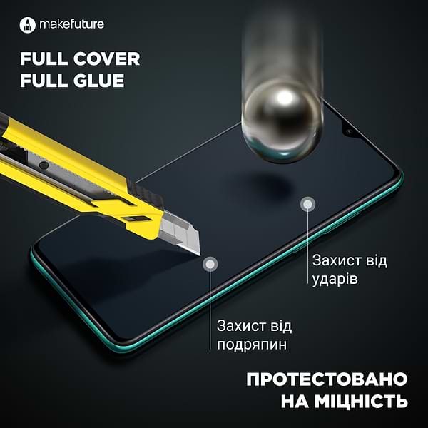 Фото - Защитное стекло для смартфона MakeFuture Full Cover Full Glue Realme 8/8 Pro (MGF-R8/8P)
