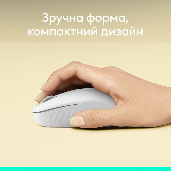 Фото - Миша бездротова Logitech M196 Bluetooth Mouse Off White (910-007460)