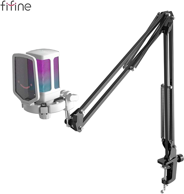 Фото - Микрофон для компьютера проводной Fifine Q6TW USB White