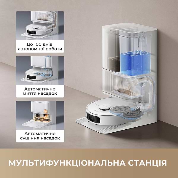Фото - Робот-пилосос миючий Dreame Bot D20 Ultra (RLD31SE)
