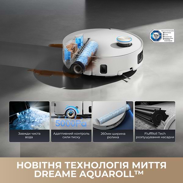 Фото - Робот-пилосос миючий Dreame Aqua 10 Ultra Roller Complete Black (RLH71DE-1-BL)